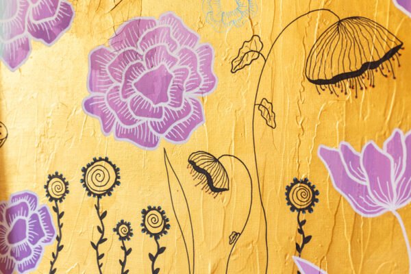 Tableau DANCE OF FLOWERS – art contemporain bohème