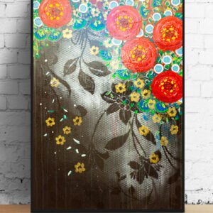 Tableau WINTER FLOWERS – art contemporain bohème