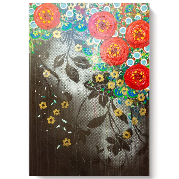 Tableau WINTER FLOWERS – art contemporain bohème – Image 2