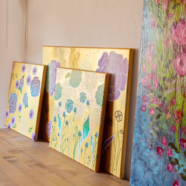 Tableau DANCE OF FLOWERS – art contemporain bohème – Image 2
